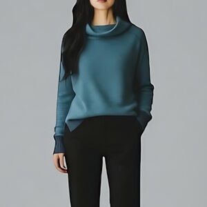 Anthropologie Postmark Inari Knit Sweater Pullover Blue Teal Women's Size M